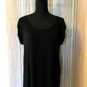 Delaine Soft Cap Sleeve Tee with Sheer Back